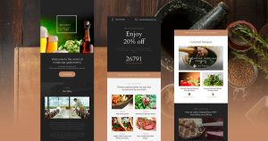 restaurant email template is unique ready-to-use solution to promote your cafe, bar or restaurant.